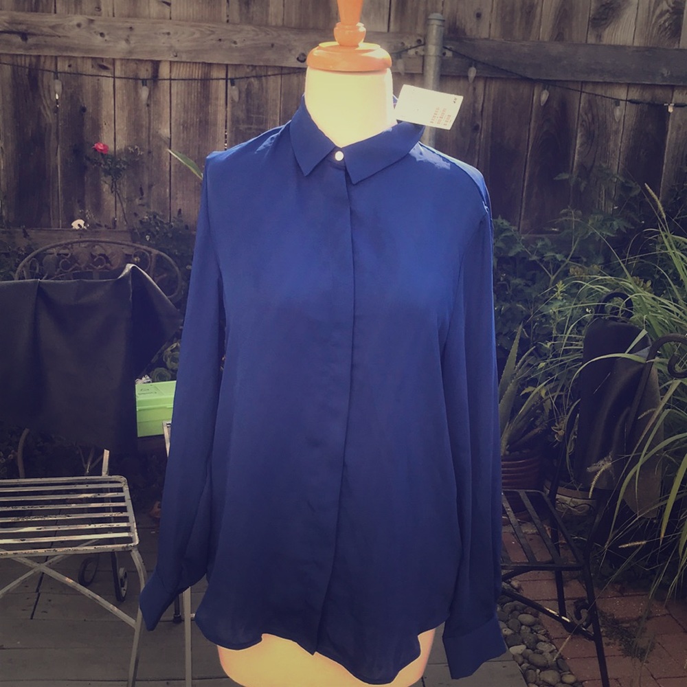 H&M blue blouse